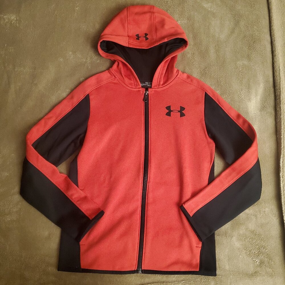 Under Armour zip up hoodie big boys size M